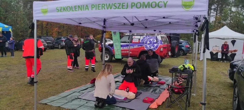 Namiot szkoleń z pierwszej pomocy